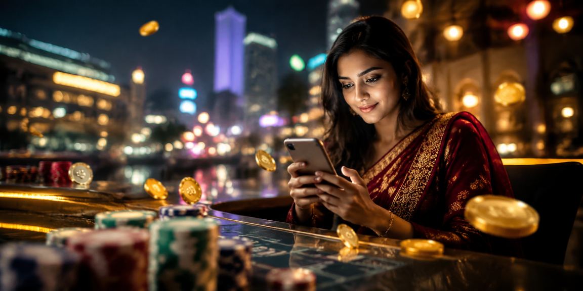 ময়মনসিংহের নাইট মার্কেটে মোবাইলে Teen Patti খেলছেন একজন ব্যবহারকারী